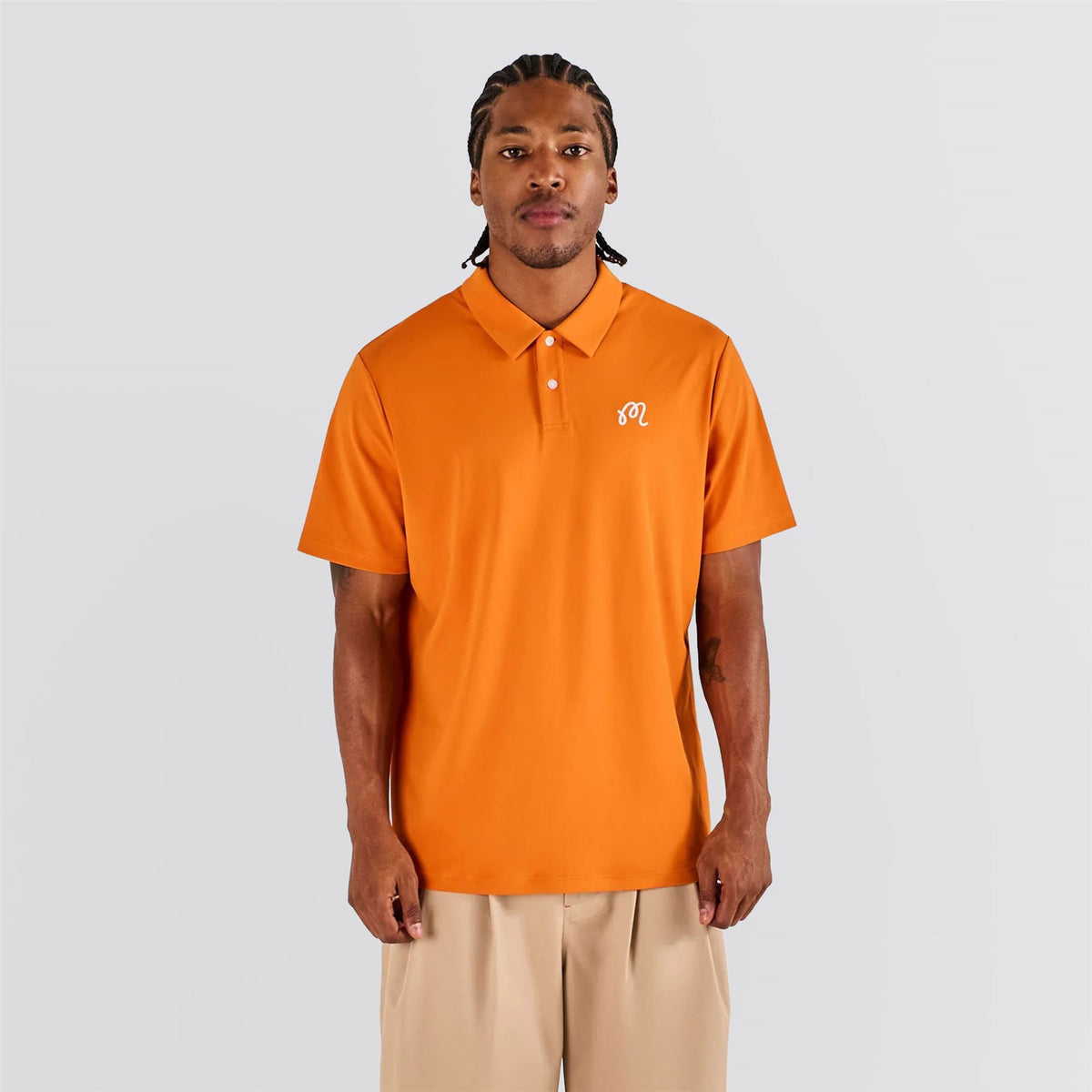 Malbon Fairway Polo Marmalade|圖片來源:TrendyGolf USA Malbon Fairway Polo Marmalade 高爾夫 polo